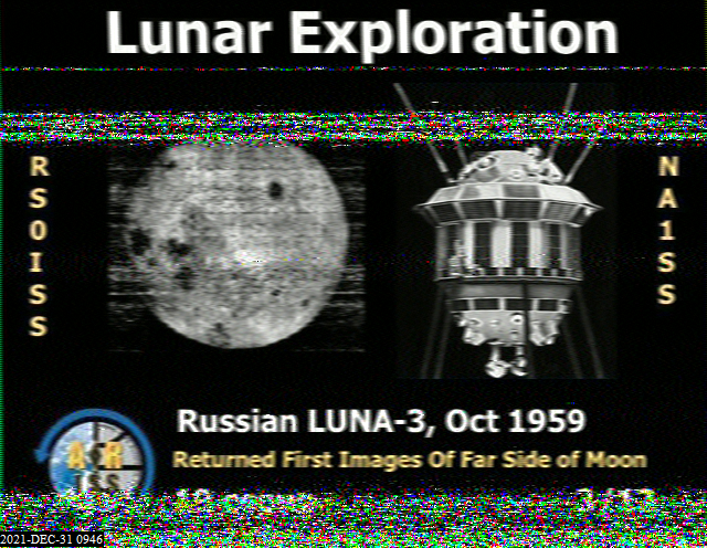 ISS SSTV Capture Image three of twelve transmitted by ISS Russian Unit